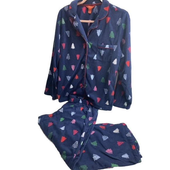 fleece pj pyjamas set large womens - Picture 1 of 10